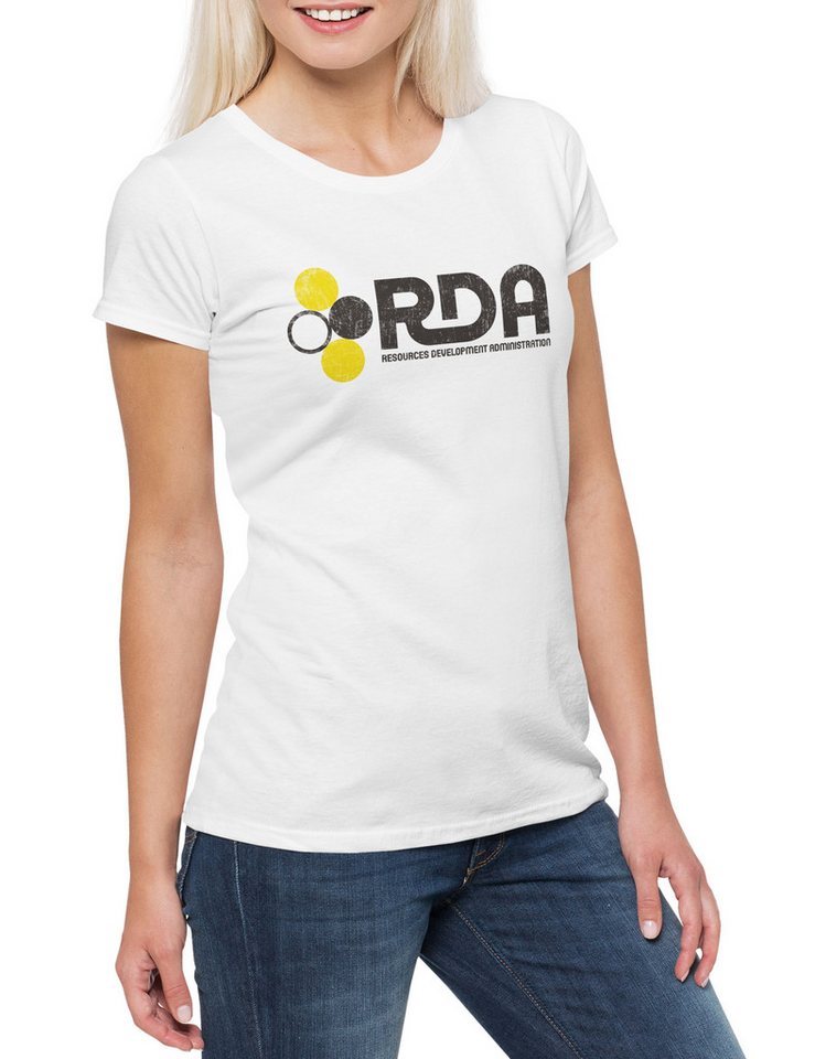 Urban Backwoods Print-Shirt RDA Ressources Development Administration Damen T-Shirt Avatar Company (1-tlg) Firma ICA Interplanetary Alpha von Urban Backwoods
