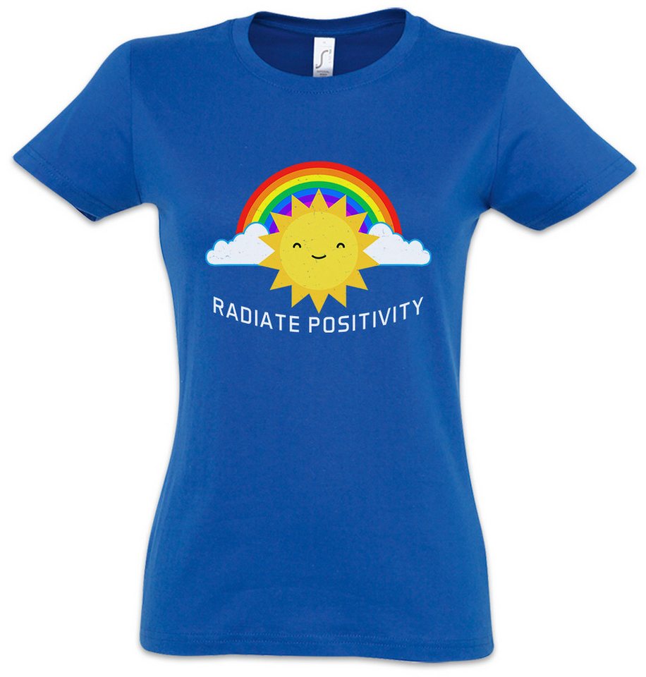 Urban Backwoods Print-Shirt Radiate Positivity Damen T-Shirt Lesbian Gay Homosexual Lesbigay Queer (1-tlg) Homophil Fun Transgender von Urban Backwoods