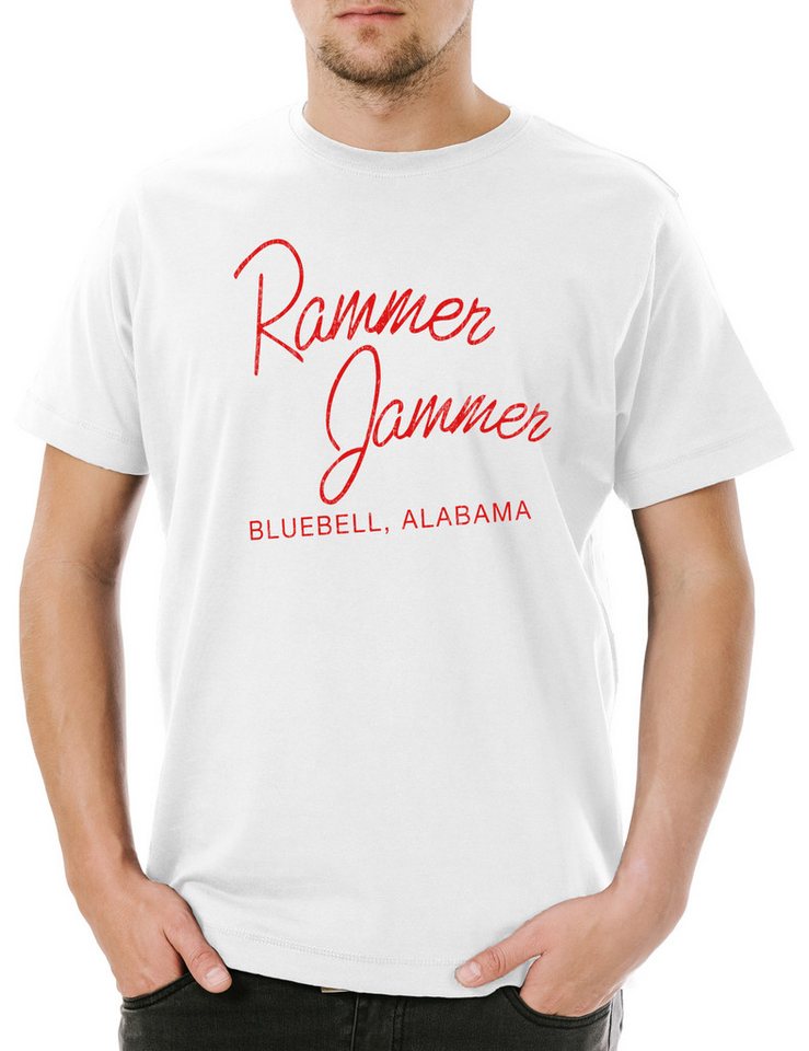 Urban Backwoods Print-Shirt Rammer Jammer Herren T-Shirt Zoé Fun Hart Heart Series Dixie Blue Bell (1-tlg) Zoe TV George Hart von Urban Backwoods