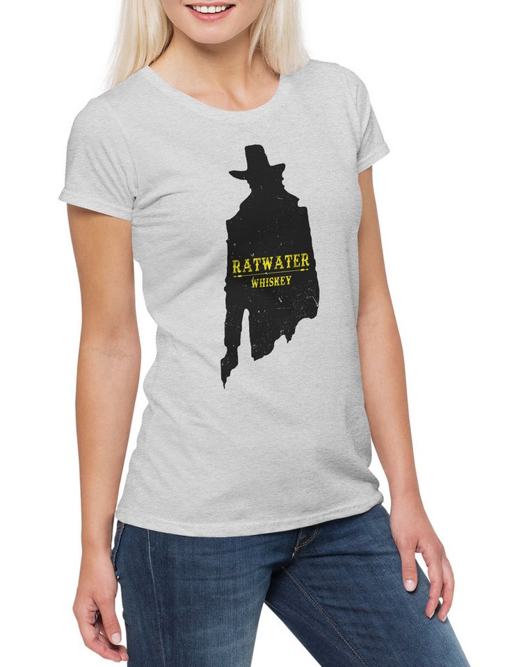 Urban Backwoods Print-Shirt Ratwater Whiskey Damen T-Shirt Whisky Jesse Comic Preacher Cassidy (1-tlg) Custer Texas TV Series von Urban Backwoods