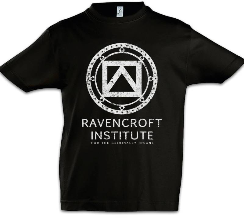 Urban Backwoods Print-Shirt Ravencroft Institute Logo Kinder T-Shirt Symbol Company Spider (1-tlg) Osbourne Amazing Elektro Man von Urban Backwoods