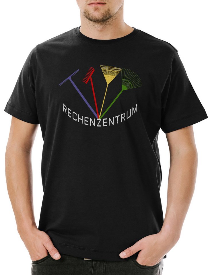 Urban Backwoods Print-Shirt Rechenzentrum Herren T-Shirt Computer Server Rächen Gartenarbeit Admin (1-tlg) Garten Gärtner Informatiker Programmierer von Urban Backwoods
