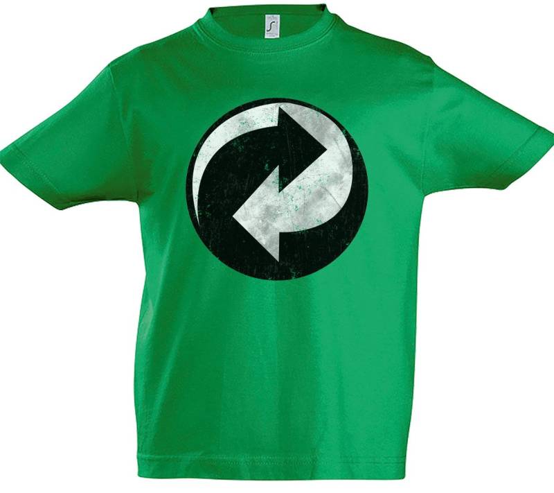 Urban Backwoods Print-Shirt Recycling Symbol Kinder T-Shirt Grüne Recycle Big Geek Triangle Bang (1-tlg) Freak TBBT Theory Punkt von Urban Backwoods
