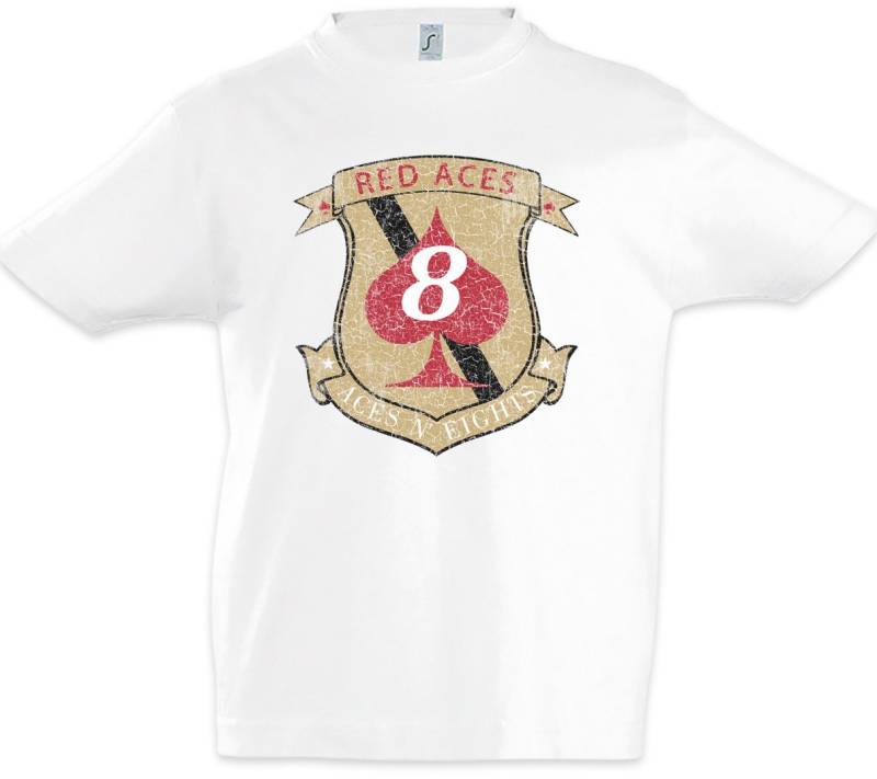 Urban Backwoods Print-Shirt Red Aces Squadron Patch Kinder T-Shirt Lieutenant Galactica Space Ship (1-tlg) Star Battlestar Raumschiff Battle von Urban Backwoods