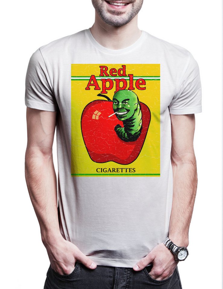 Urban Backwoods Print-Shirt Red Apple Cigarettes Herren T-Shirt Fiction Zigaretten Bill Brand Kill (1-tlg) Pulp Movie Tarantino Film von Urban Backwoods