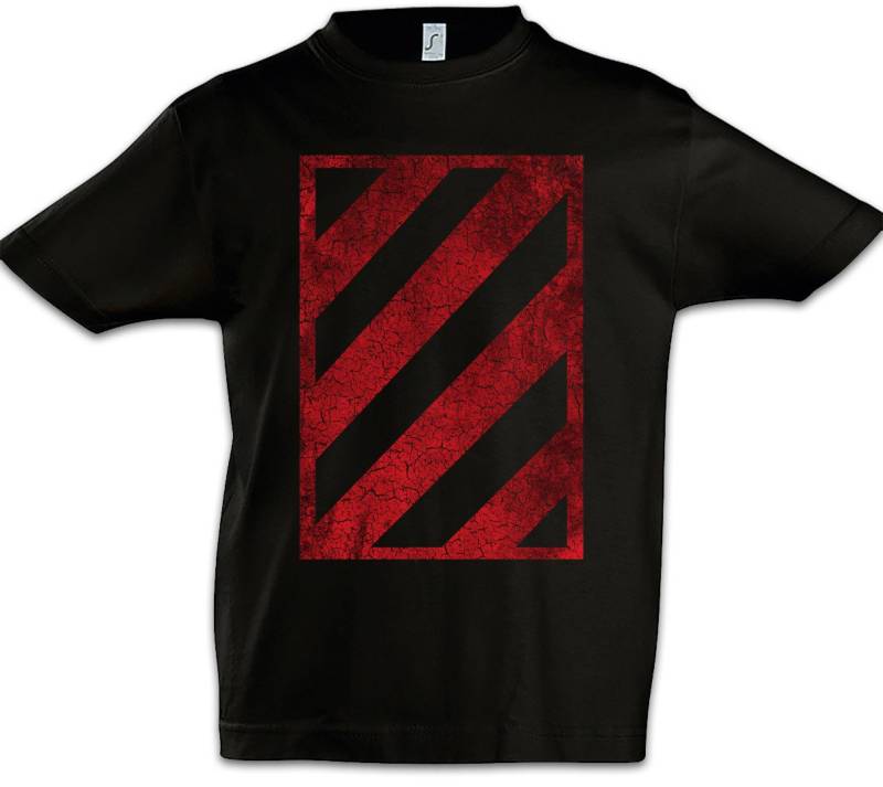 Urban Backwoods Print-Shirt Red Black Hazard Kinder T-Shirt Hats The Los Angeles Bloc Colony (1-tlg) Homeland Security Patch Symbol von Urban Backwoods