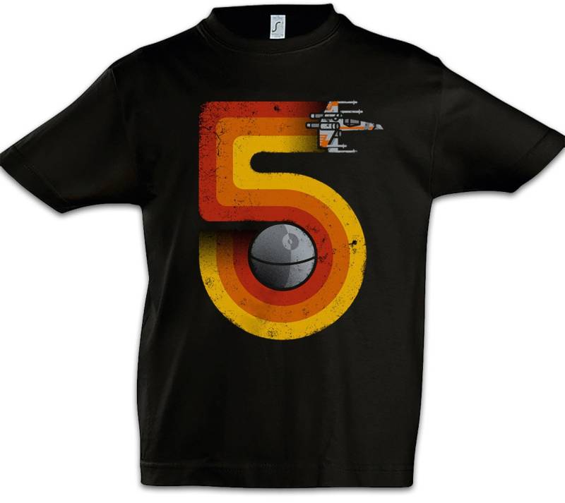Urban Backwoods Print-Shirt Red Five 5 II Kinder T-Shirt Luke Star Alliance Rebellen Sci-Fi (1-tlg) Rebellion Skywalker X Fun von Urban Backwoods