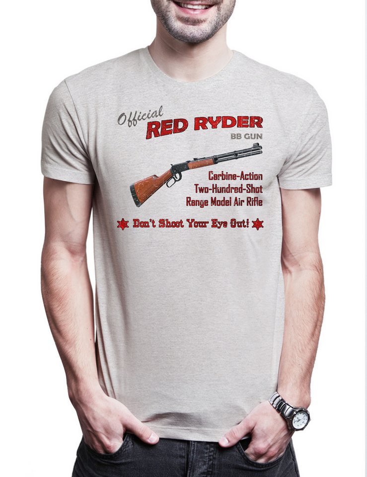 Urban Backwoods Print-Shirt Red Ryder BB-Gun Herren T-Shirt A Fröhliche Christmas Weihnachten (1-tlg) Story Ralphie 1983 Film von Urban Backwoods