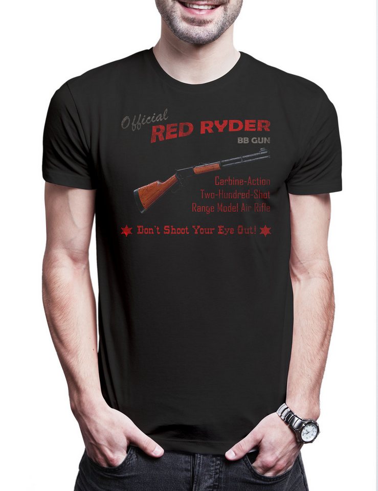 Urban Backwoods Print-Shirt Red Ryder BB-Gun Herren T-Shirt A Fröhliche Christmas Weihnachten (1-tlg) Story Ralphie 1983 Film von Urban Backwoods