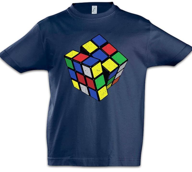 Urban Backwoods Print-Shirt Retro Cube Kinder T-Shirt Zauberwürfel 80s Magic Speed Cubing Cuber (1-tlg) Speedcube Algorithm Cube Würfel von Urban Backwoods