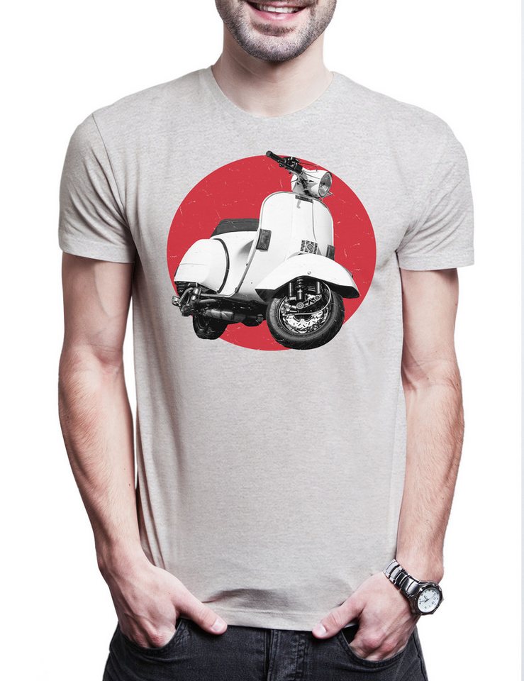 Urban Backwoods Print-Shirt Retro PX Classic Herren T-Shirt Scooter Mod Mods Vintage Roller Fan (1-tlg) PX200 Motorrad Motorroller von Urban Backwoods