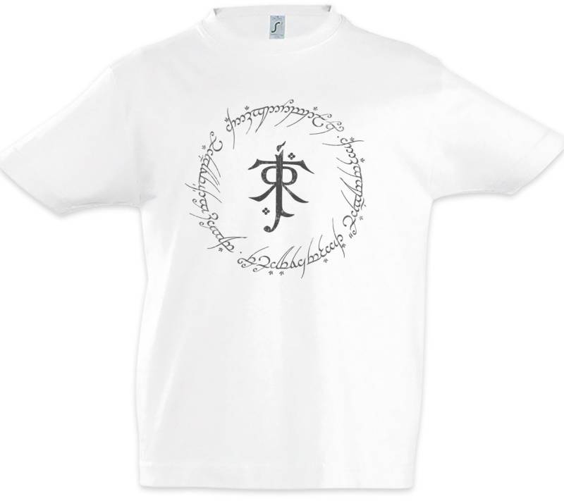 Urban Backwoods Print-Shirt Ring Text Kinder T-Shirt Lord of Herr der Mordor the Rings Sing Rings (1-tlg) Gondor Frodo Sauron Symbol von Urban Backwoods