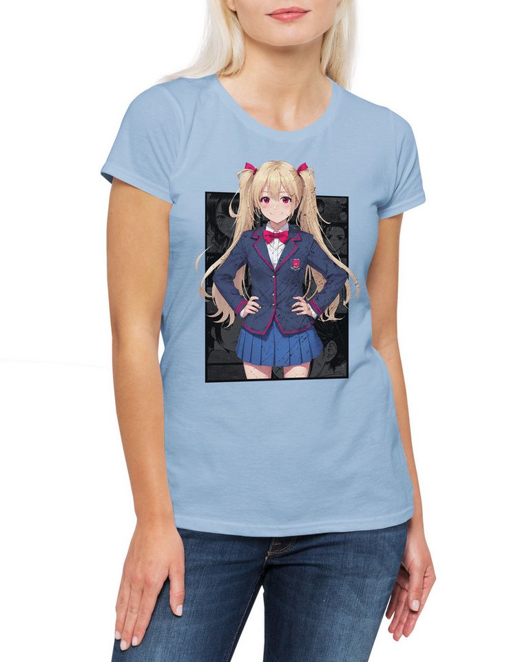 Urban Backwoods Print-Shirt Ruby Girl Damen T-Shirt Anime Ko Hoshino Oshi No Sarina Tendouji The (1-tlg) Idol's Children Pop Idols von Urban Backwoods