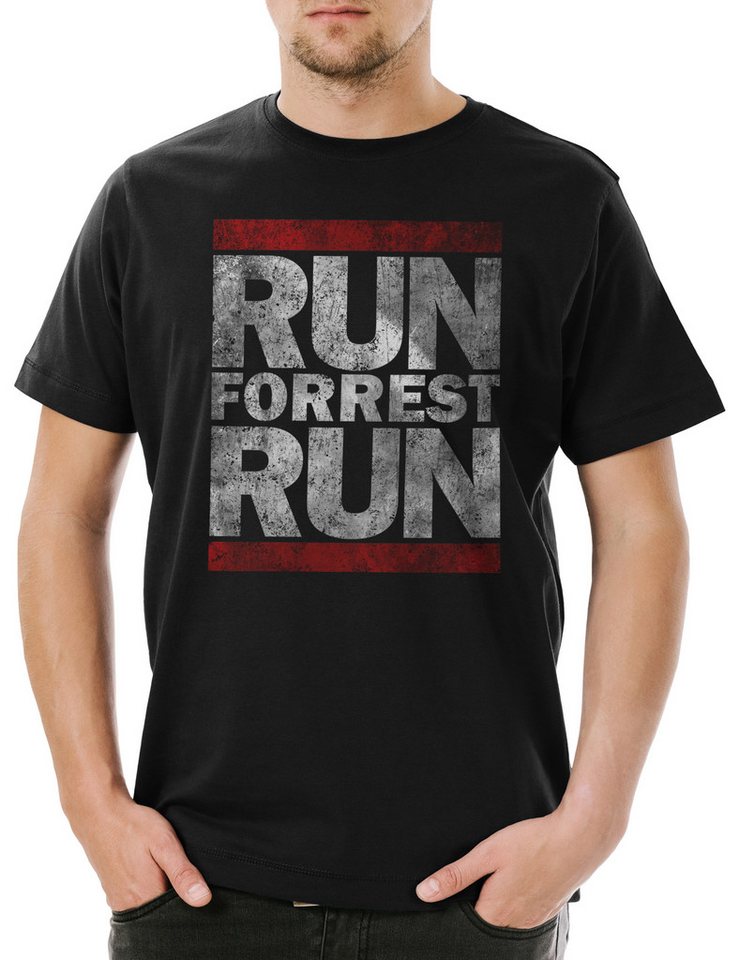 Urban Backwoods Print-Shirt Run Forrest Run Herren T-Shirt Lauf Forrest Lauf Gump Movie DMC Ghetto (1-tlg) Hip Hop Gangster von Urban Backwoods