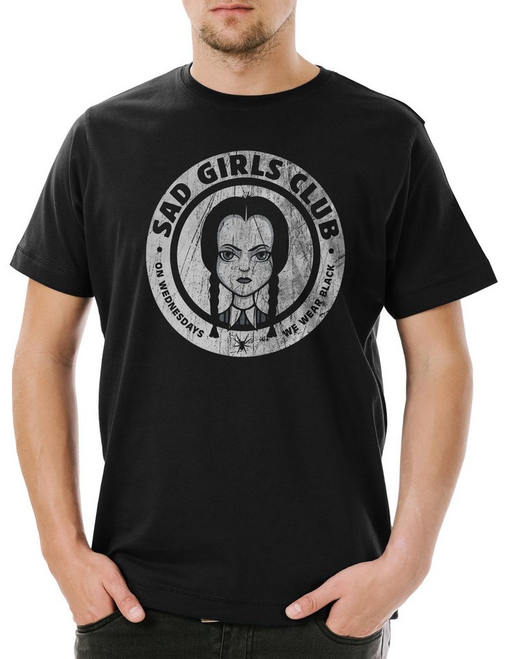 Urban Backwoods Print-Shirt Sad Girls Club Herren T-Shirt Thing Family Charles Gomez Morticia (1-tlg) Pugsley Eudora Uncle Fester von Urban Backwoods