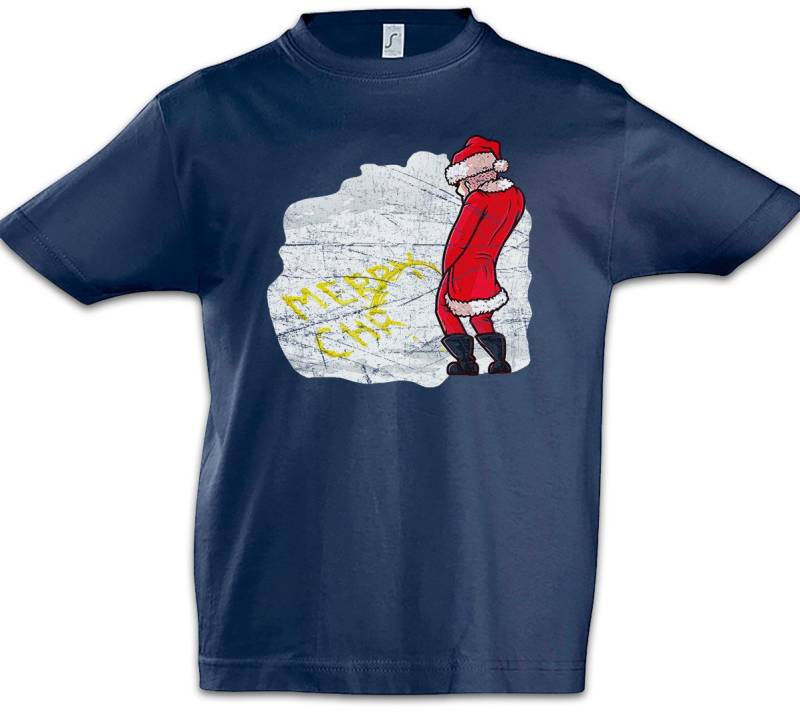 Urban Backwoods Print-Shirt Santa Snow Kinder T-Shirt Bad Weihnachtsmann Santa Fun Clause (1-tlg) Weihnachten Xmas Let it von Urban Backwoods