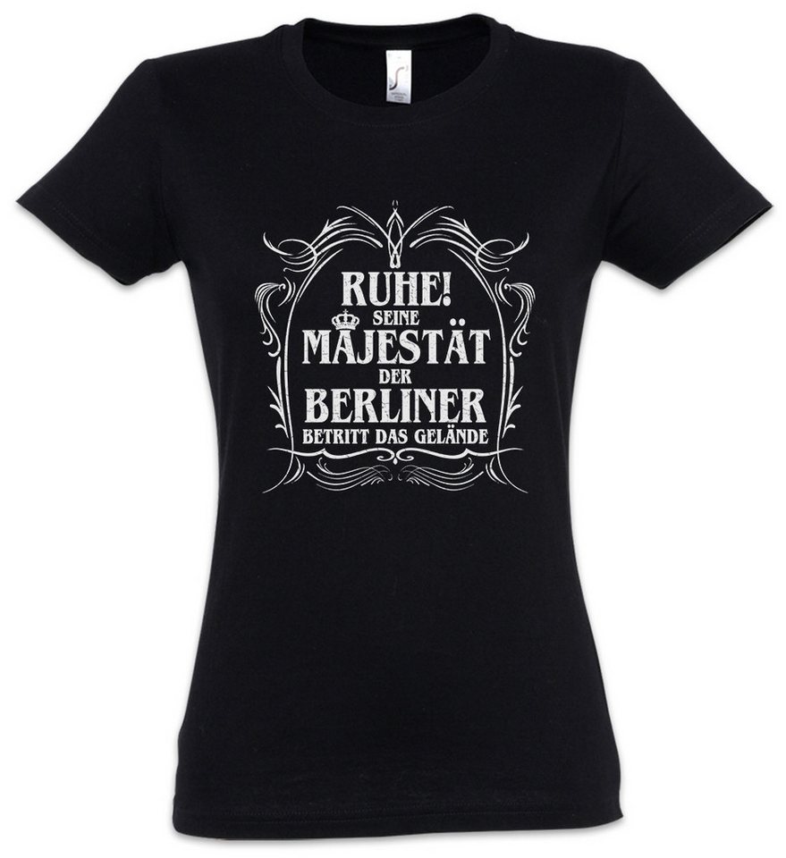 Urban Backwoods Print-Shirt Seine Majestät Der Berliner Damen T-Shirt Spree Bär Techno DDR Wappen (1-tlg) Fahne Osten Hauptstadt Berlin von Urban Backwoods