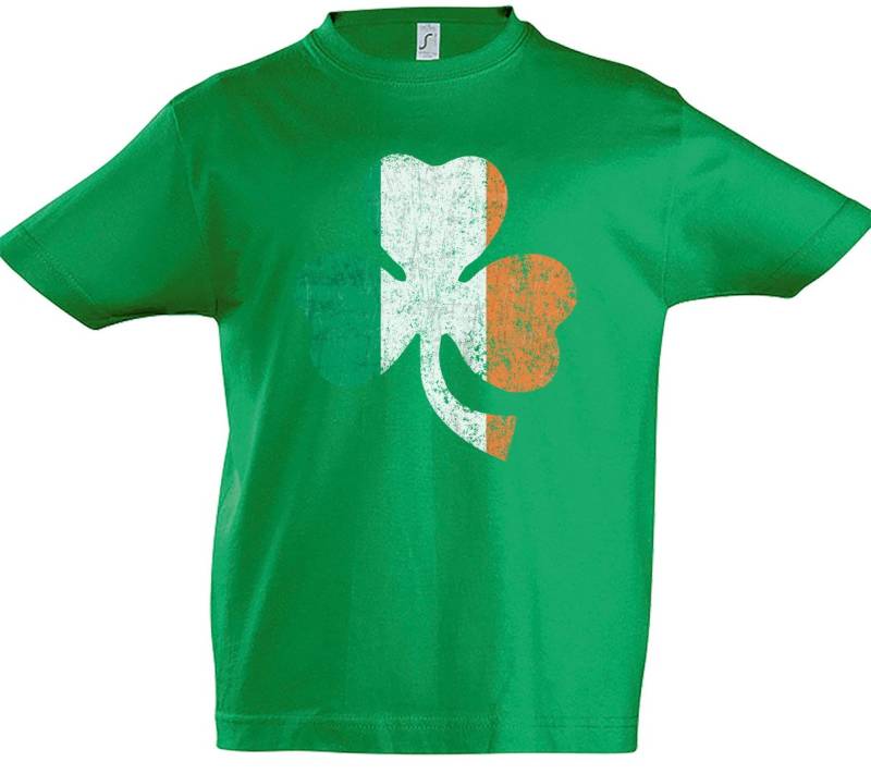 Urban Backwoods Print-Shirt Shamrock Irish Flag Kinder T-Shirt Cloverleaf Irland Ireland Kleeblatt (1-tlg) Fahne Irland Irish Patricks von Urban Backwoods