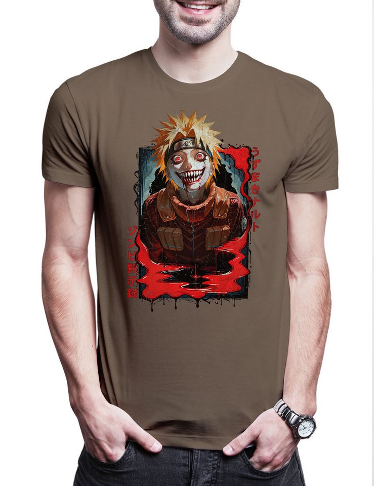 Urban Backwoods Print-Shirt Shinobi Horror Herren T-Shirt Ninja System Anime Naruto Horror (1-tlg) Dattebayo Sakura Haruno Anime von Urban Backwoods
