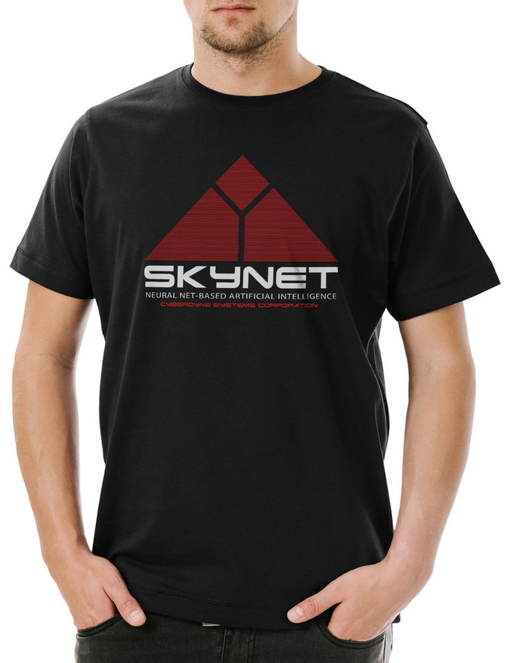 Urban Backwoods Print-Shirt Skynet Herren T-Shirt Research Cyberdine Systems Connor Terminator (1-tlg) Sarah John T-800 Logo von Urban Backwoods