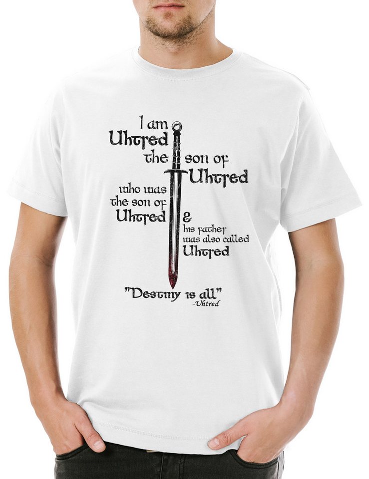 Urban Backwoods Print-Shirt Son Of Uthred Herren T-Shirt Vikings Wikinger Saga The Last Das letzte (1-tlg) Kingdom Königreich Aldermann Reino von Urban Backwoods