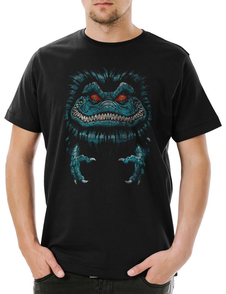Urban Backwoods Print-Shirt Space Monster Herren T-Shirt Sie sind da Monster Halloween Horror Film (1-tlg) Logo Movie Sign Critters von Urban Backwoods