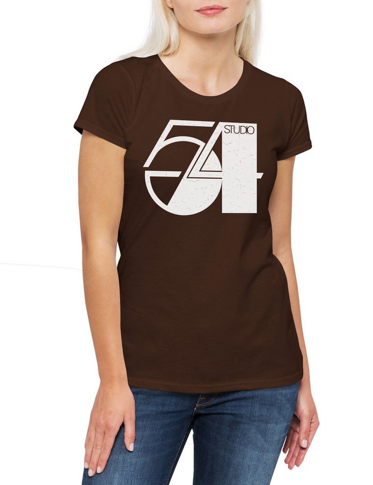 Urban Backwoods Print-Shirt Studio 54 A2 Damen T-Shirt New York Nightclub NY NYC Disco History Era (1-tlg) Club Nightlife Party 1970s von Urban Backwoods
