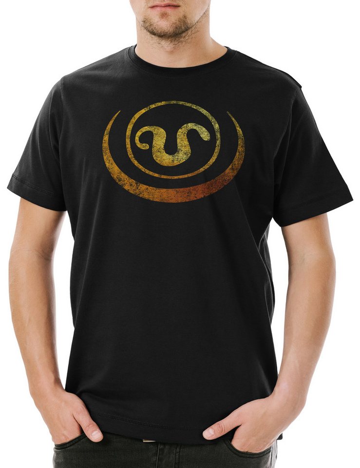 Urban Backwoods Print-Shirt Symbol Of Apophis Herren T-Shirt Goa'uld Na'onak Jaffa Stargate Sign (1-tlg) Ra Logo Insignia Zeichen von Urban Backwoods