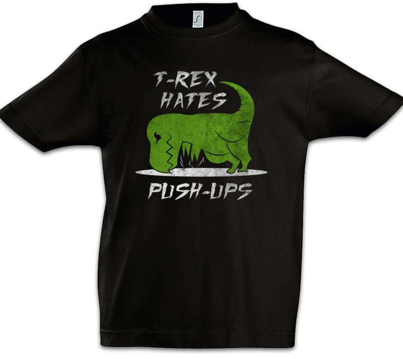 Urban Backwoods Print-Shirt T-Rex Hates Push-Up Kinder T-Shirt Tyrannosaurus Rex T-Rex Dinosaurier (1-tlg) Dino Dinosaur T Rex von Urban Backwoods