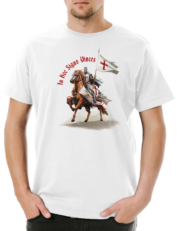 Urban Backwoods Print-Shirt Templar IV Herren T-Shirt Cross Templerkreuz Knight Ritter Ordo Orden (1-tlg) Crusader Kreuzritter Kreuzzug Gral von Urban Backwoods