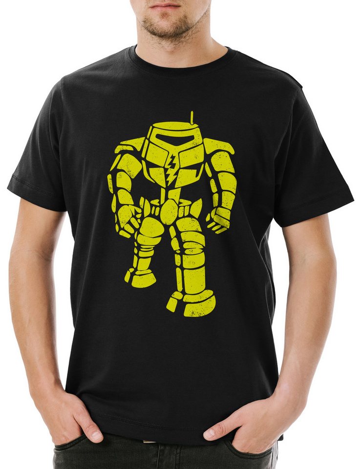Urban Backwoods Print-Shirt The Big Robot Herren T-Shirt Sheldon Nerd Cooper TV Geek Manbot TBBT (1-tlg) Bang Kult Theory Geek von Urban Backwoods