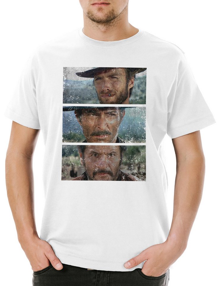 Urban Backwoods Print-Shirt The Good The Bad And The Ugly Herren T-Shirt Italo Western Kult USA (1-tlg) Eastwood Cowboy US Clint von Urban Backwoods