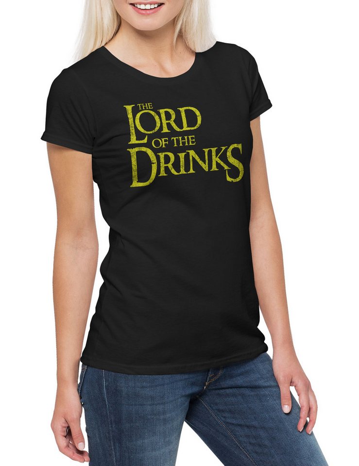 Urban Backwoods Print-Shirt The Lord Of The Drinks Damen T-Shirt Rings Herr der Gondor Frodo The (1-tlg) Mordor der Ringe Hobbit von Urban Backwoods