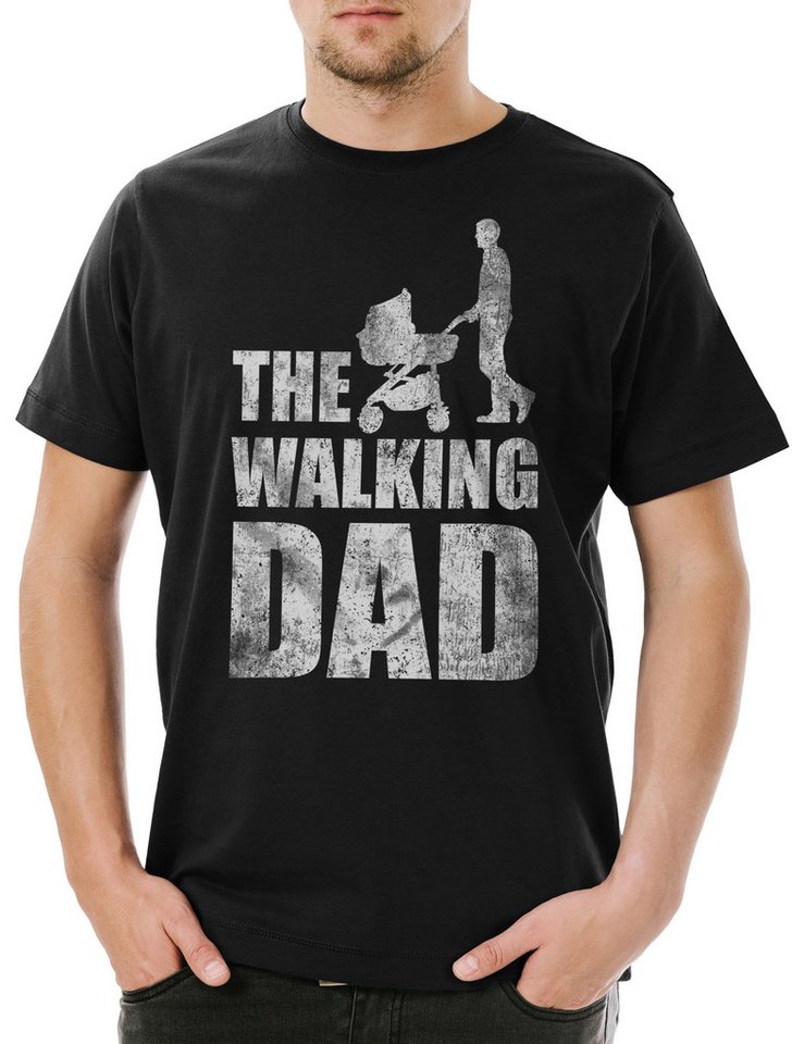 Urban Backwoods Print-Shirt The Walking Dad Herren T-Shirt Vatertag Father's Day Papa Dead Papi (1-tlg) Bester Papa Tochter Sohn von Urban Backwoods