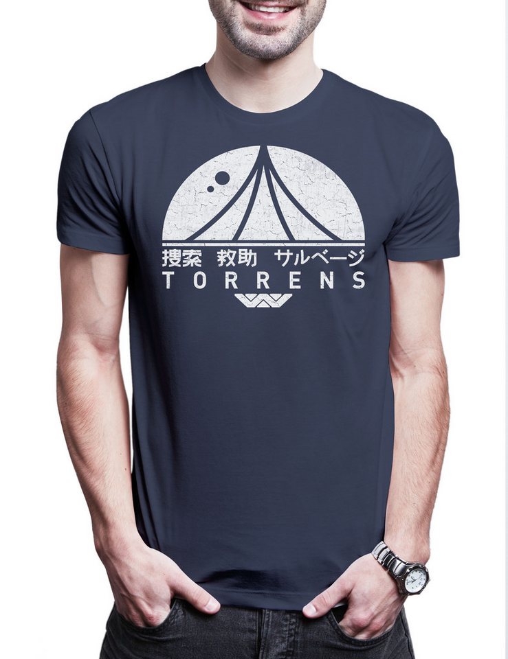 Urban Backwoods Print-Shirt Torrens A2 Herren T-Shirt Prometheus USCSS Nostromo Alien Ripley (1-tlg) Aliens Weyland Corp Yutani von Urban Backwoods