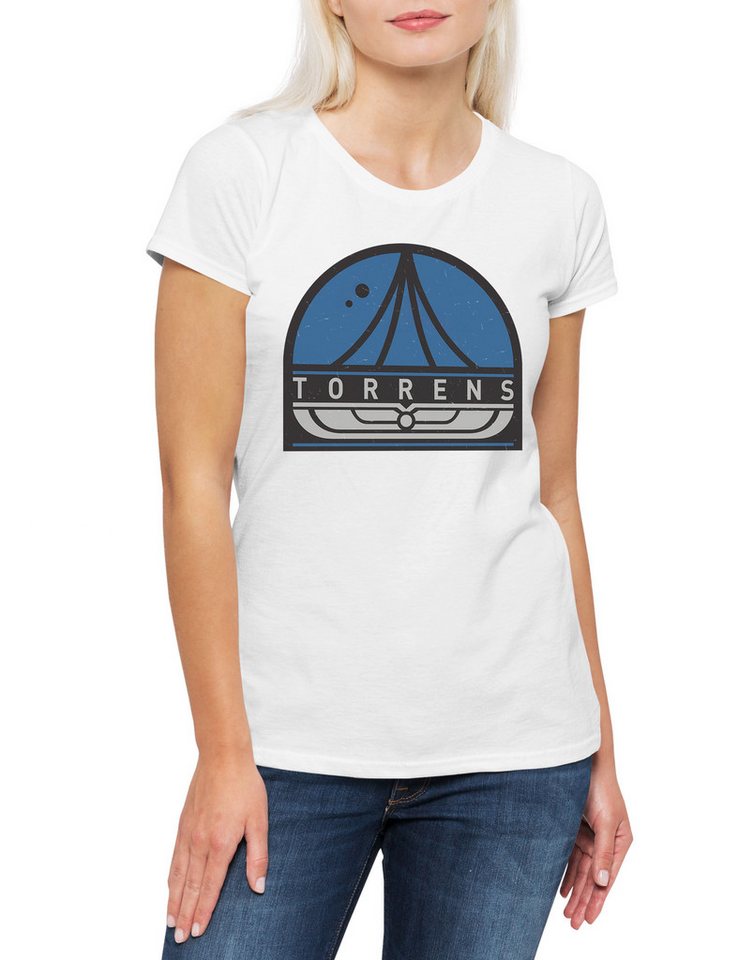 Urban Backwoods Print-Shirt Torrens Patch Damen T-Shirt Prometheus USCSS Nostromo Alien Ripley (1-tlg) Aliens Weyland Corp Yutani von Urban Backwoods