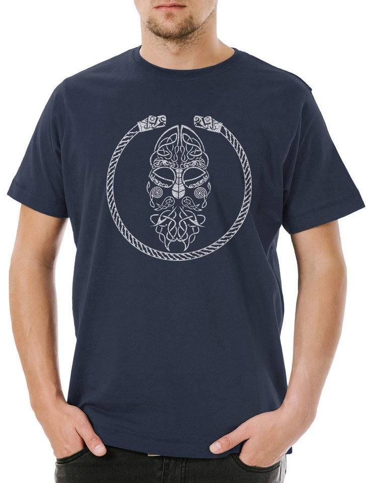 Urban Backwoods Print-Shirt Viking Knot and Bracelet Herren T-Shirt Armreif Reif Knoten Walhalla (1-tlg) Walhall Valhall Valhalla Odin von Urban Backwoods