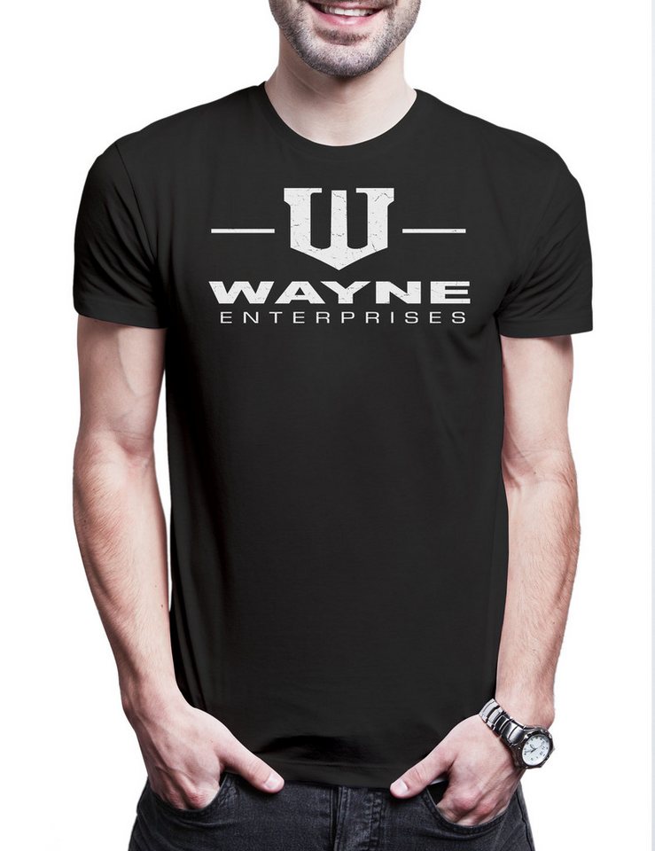 Urban Backwoods Print-Shirt Wayne Enterprises Logo A3 Herren T-Shirt Company Gotham TV City Dark (1-tlg) Wayne Knight Batman Joker von Urban Backwoods