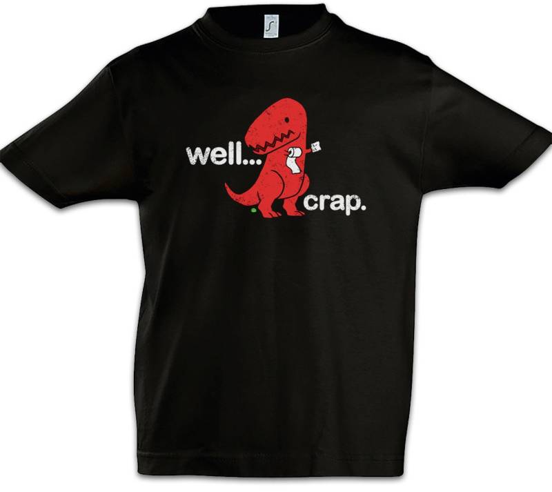 Urban Backwoods Print-Shirt Well Crap Kinder T-Shirt Tyrannosaurus Rex T-Rex Dinosaurier Dino (1-tlg) Dinosaur T Rex Fun von Urban Backwoods