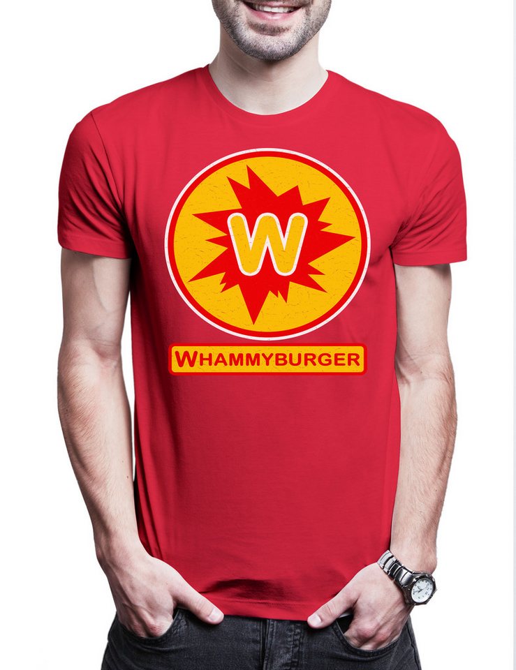 Urban Backwoods Print-Shirt Whammyburger Herren T-Shirt Down Movie Burger Shop Falling Film Urban (1-tlg) Breakdown William Foster Crime von Urban Backwoods