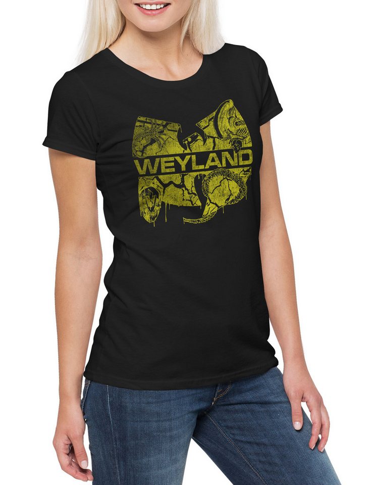 Urban Backwoods Print-Shirt Wu Weyland Damen T-Shirt Prometheus USCSS Nostromo Alien Yutani Corp (1-tlg) Clan Covenant Corporation Tang von Urban Backwoods