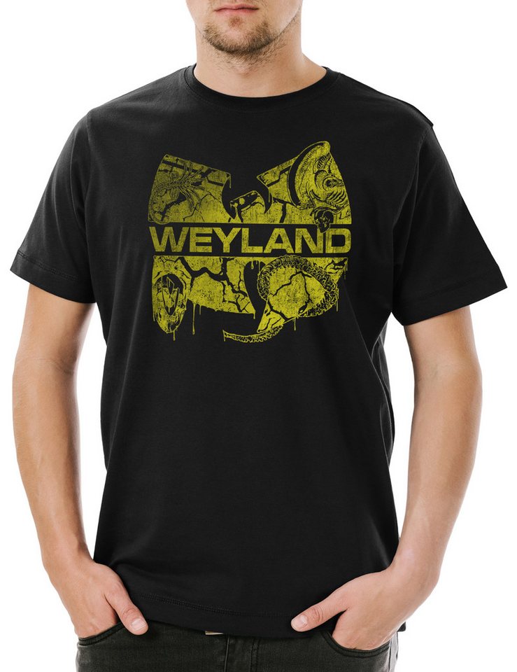 Urban Backwoods Print-Shirt Wu Weyland Herren T-Shirt Prometheus USCSS Nostromo Alien Yutani Corp (1-tlg) Clan Covenant Corporation Tang von Urban Backwoods