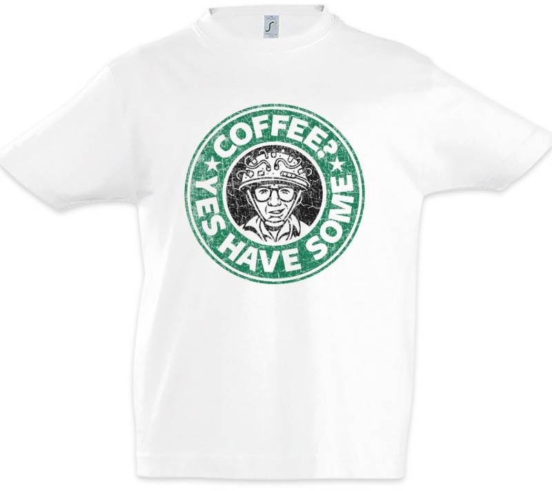 Urban Backwoods Print-Shirt Yes Have Some Coffee Kinder T-Shirt Kaffee Coffeine Koffein Geister (1-tlg) Comic Ghost Geisterjäger Busters von Urban Backwoods