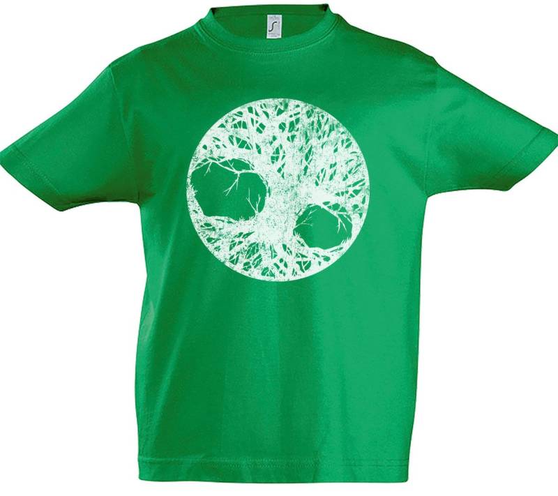Urban Backwoods Print-Shirt Yggdrasil Life Tree I Kinder T-Shirt Celtic Paganism Wotan Thor (1-tlg) Vikings Odin Wikinger Tree von Urban Backwoods