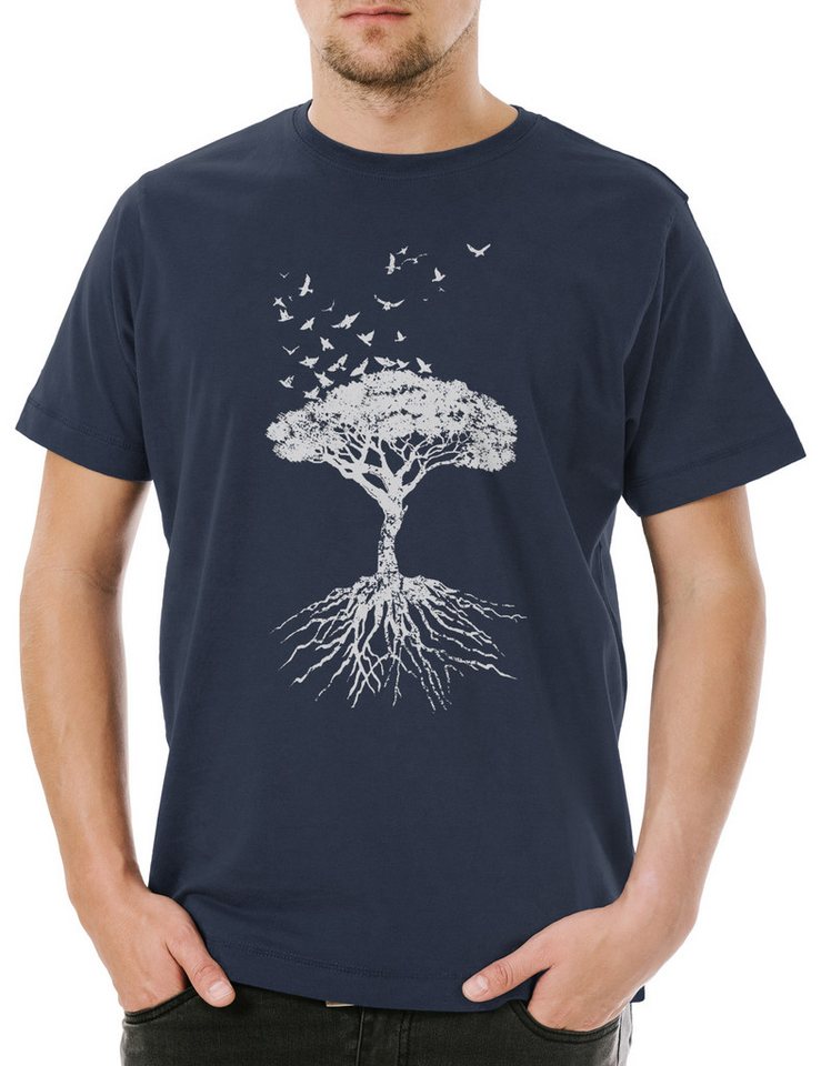 Urban Backwoods Print-Shirt Yggdrasil Tree Logo VII Herren T-Shirt Arsen Celtic Irminsul Loki Of (1-tlg) Life Weltenbaum Thor Wikinger Vikings von Urban Backwoods