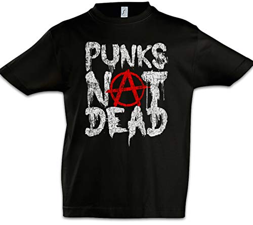 Urban Backwoods Punks Not Dead II Jungen Kinder Kids T-Shirt Schwarz 12 Jahre von Urban Backwoods