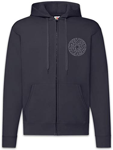 Urban Backwoods Pursuit Main Force Patrol Logo Herren Zipper Hoodie Kapuzenpullover Blau Größe L von Urban Backwoods