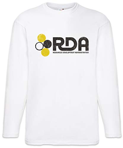 Urban Backwoods RDA Ressources Development Administration Herren Langarm T-Shirt Weiß Größe 2XL von Urban Backwoods