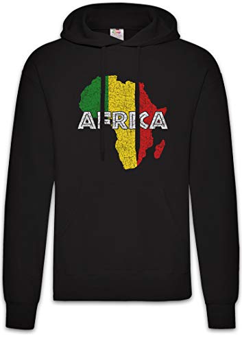 Urban Backwoods Rasta Africa Hoodie Kapuzenpullover Sweatshirt Schwarz Größe M von Urban Backwoods