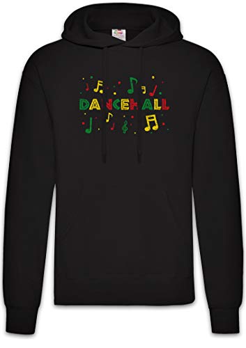 Urban Backwoods Rasta Dancehall Notes Hoodie Kapuzenpullover Sweatshirt Schwarz Größe XL von Urban Backwoods